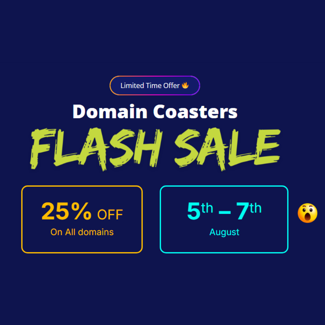 Domain Coasters Flash Sale
